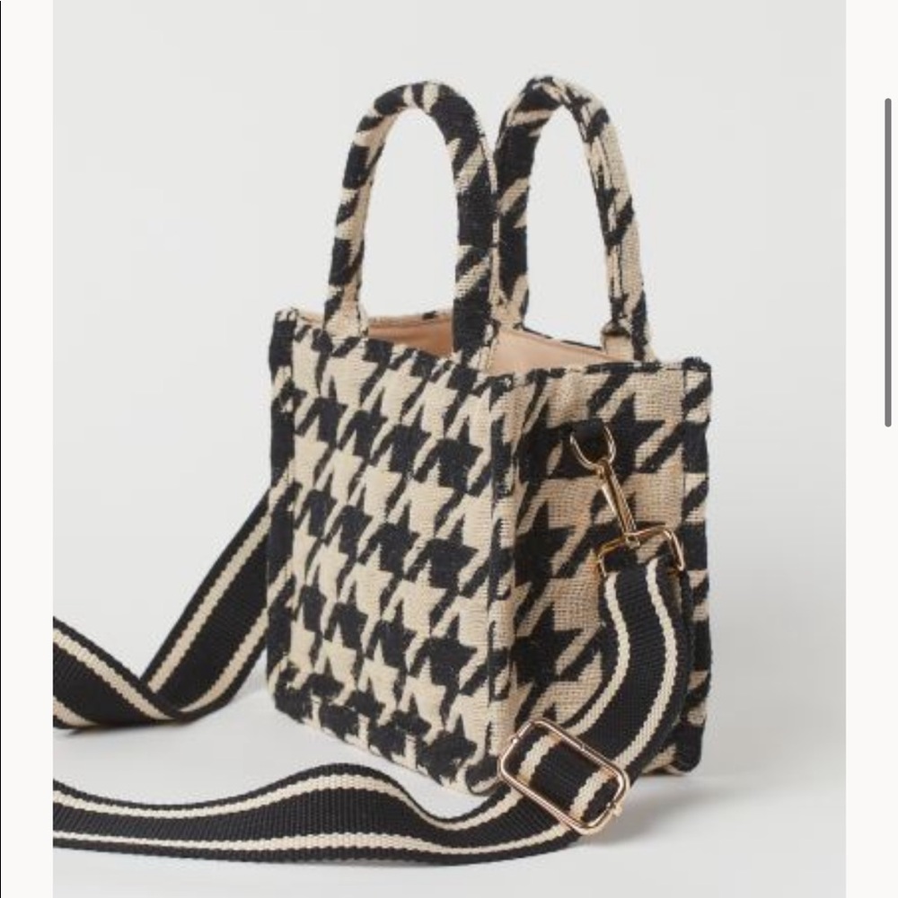 H&M Black/houndstooth-patterned (NWT)
